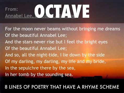 what is an octave in poetry what is the role of an octet in poetry